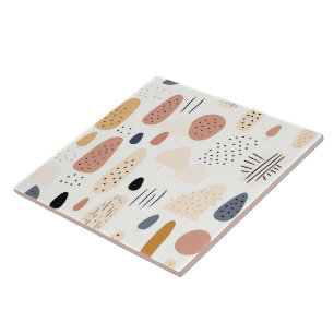 Carreau Collection Abstraite Retro Popular Boho