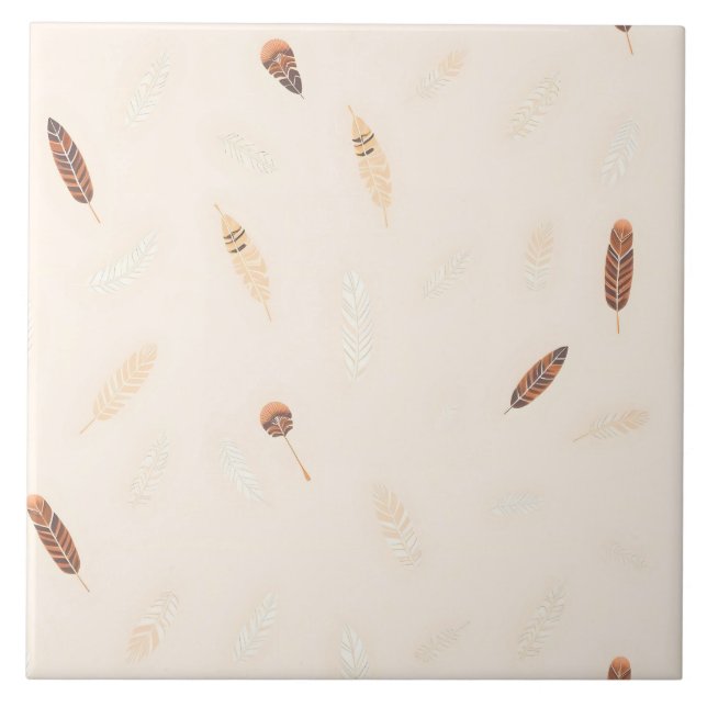 Carreau Collection Boho Populaire Luxe Feathers (Devant)
