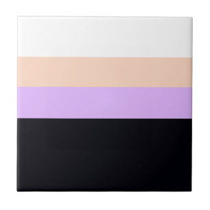Carreau Collection de bandes multicolores n° 12