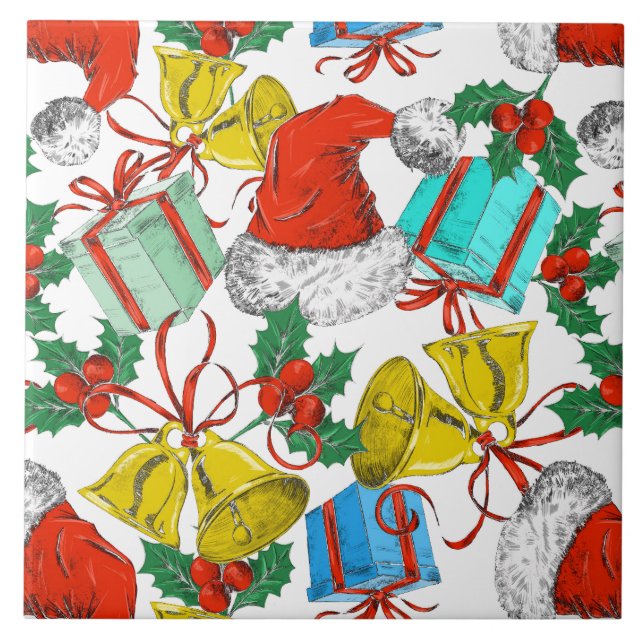 Carreau Collection de cadeaux de Noël (Devant)
