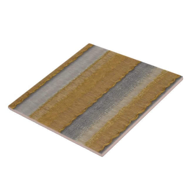 Carreau Collection de textiles de luxe Silver Gold (Côté)