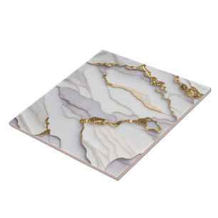 Carreau Collection d'or blanc en marbre d'âge populaire