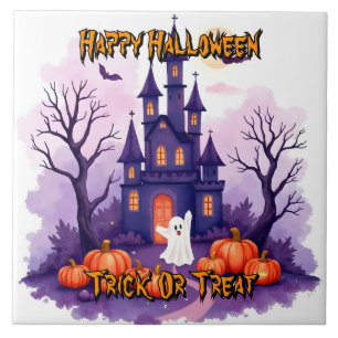 Carreau Collection effrayante de Halloween populaire et mi
