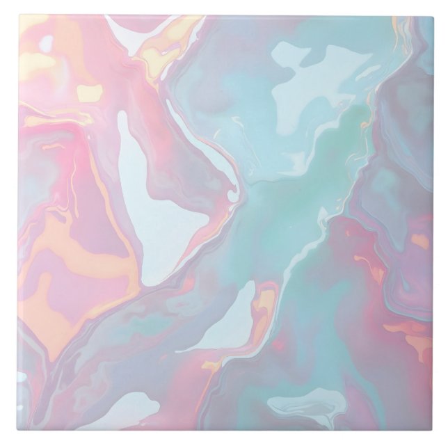 Carreau Collection Luxe Rose Pâle Menthe Douce Or Moderne (Devant)