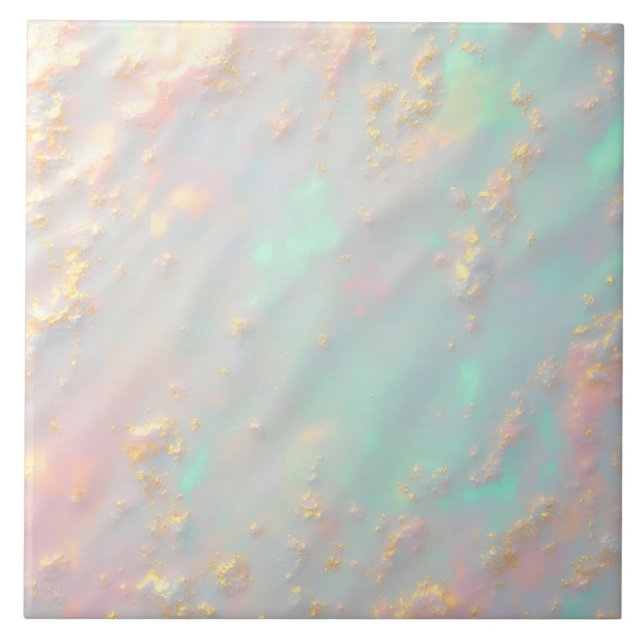 Carreau Collection Luxe Tendance Rose Pâle Menthe Douce Or (Devant)