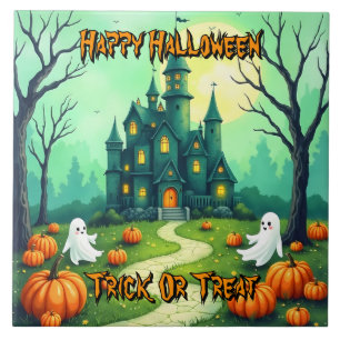 Carreau Collection Moderne Halloween Mignonne Épouvantable