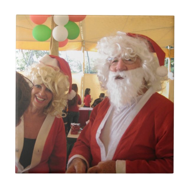 Carreau Collection Père Noël élégante. (Devant)