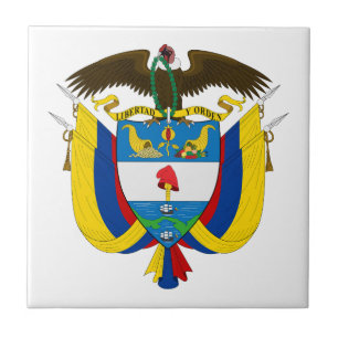 Carreau Colombie pays blason armoiries symbole emblème dra