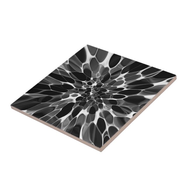 Carreau Colorant à Cravate noir et blanc (Côté)
