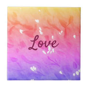 Carreau Coloré arc-en-ciel amour fierté lgbtq gay motif te