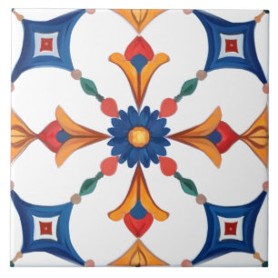 Carreau coloré, méditerranéen, mosaïque,