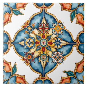 Carreau Coloré, Méditerranéen, mosaïque, Marocain,