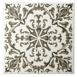 Carreau Coloré, Méditerranéen, mosaïque, Marocain, vert,