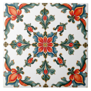 Carreau coloré, méditerranéen, scandinave, mosaïque,