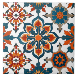 Carreau coloré, méditerranéen, scandinave, mosaïque,