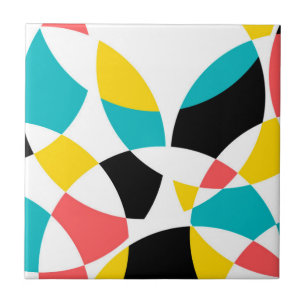 Carreau Coloré, moderne, tendance, cool, circulaire unique