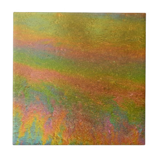 Carreau Colorful Iridescent Rainbow Oil Slick
