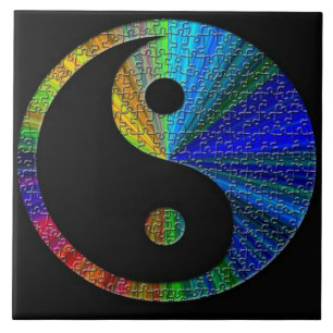 Carreau Colorful Yin and Yang Puzzle