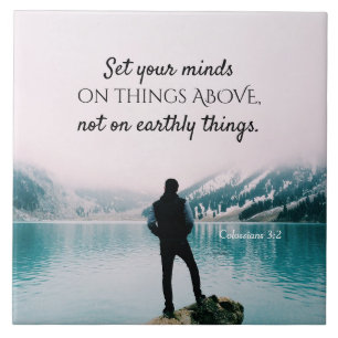 Carreau Colossiens 3:2 Mettez votre esprit sur les choses