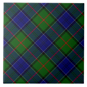 Carreau Colquhoun tartan bleu vert plaid