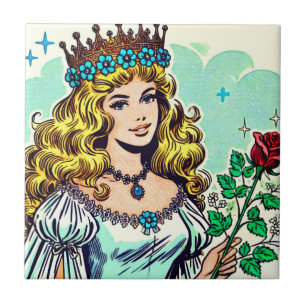 Carreau Comics vintage Cute Princess