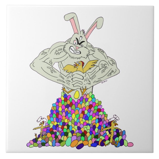 Carreau Comment le lapin de Pâques obtient ses oeufs (Devant)