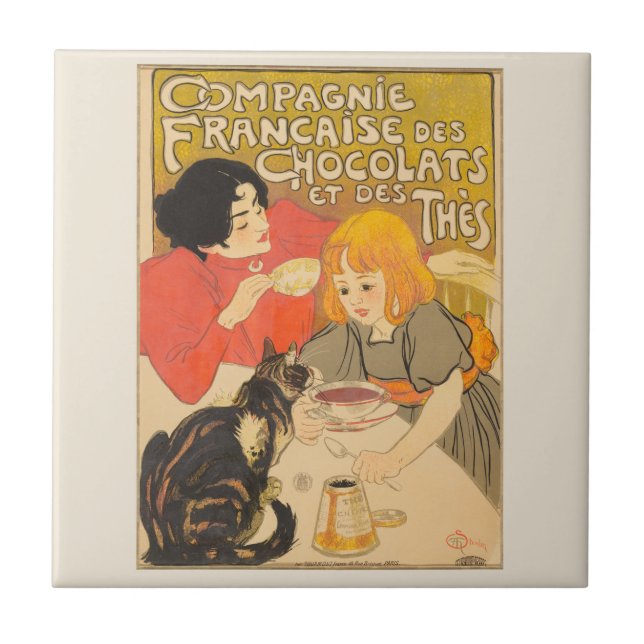 Carreau Compagnie Française des Chocolats et des Thés, Art (Devant)