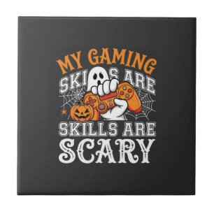 Carreau Compétences de jeu Halloween sont un contrôleur fa