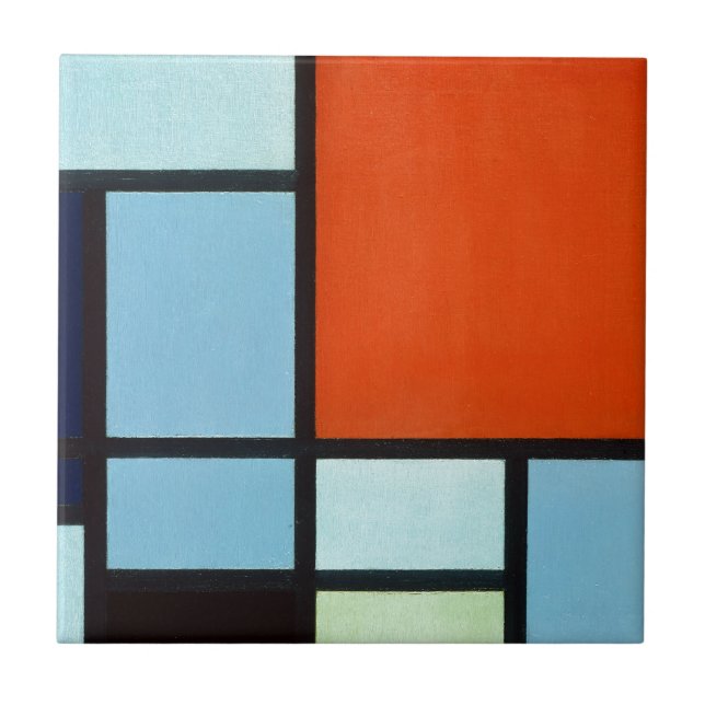 Carreau Composition de Piet Mondrian (Devant)