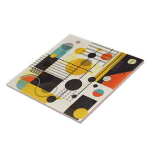 Carreau Composition des formes géométriques colorées