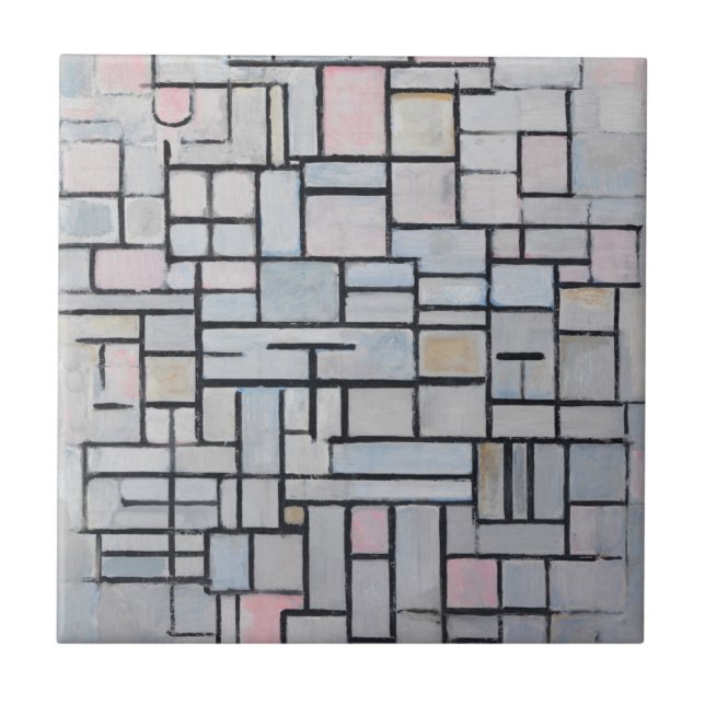 Carreau Composition No IV de Piet Mondrian (Devant)