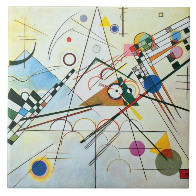 Carreau Composition VIII par Wassily Kandinsky (Devant)