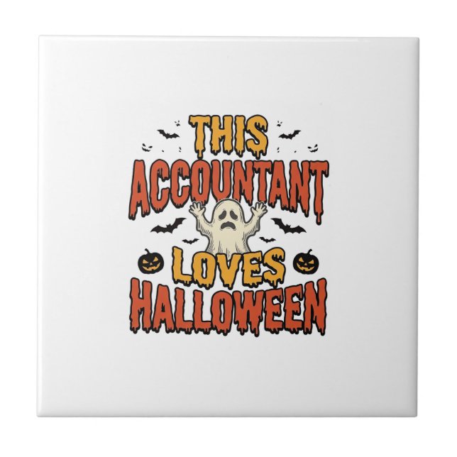 Carreau Comptable Halloween Chemise Vintage Ghost Design_1 (Devant)