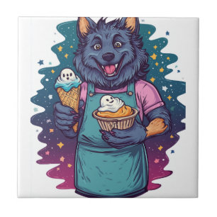 Carreau Comptoir de glace loup-garou