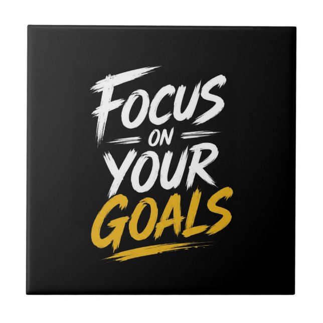 Carreau Concentrez-vous sur vos objectifs Motivationnel (Devant)