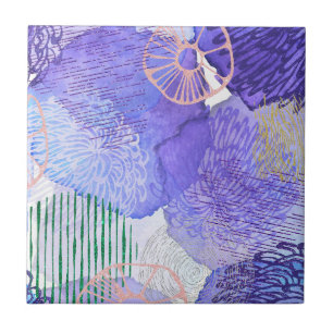 Carreau Conception abstraite violette