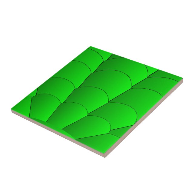 Carreau Conception Art Nouveau verte (Côté)