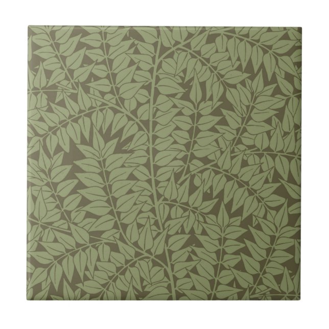 Carreau Conception classique Art Nouveau de branche de Wil (Devant)