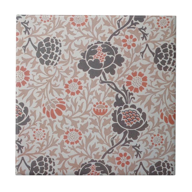 Carreau Conception d'art botanique de William Morris Graft (Devant)