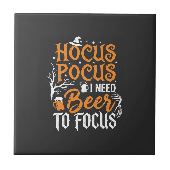 Carreau Conception de bière Hocus Pocus Halloween_1 (Devant)