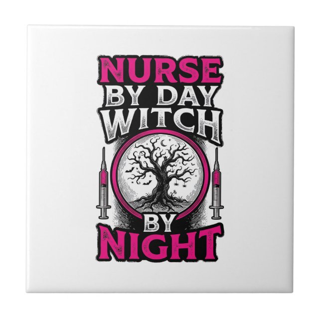 Carreau Conception de chemise Halloween Sorcière de nuit I (Devant)