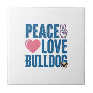 Carreau Conception de chemise pour chien vintage Peace Lov