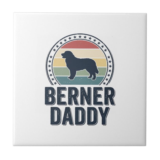 Carreau Conception de chemise vectorielle Berner Daddy Vin (Devant)