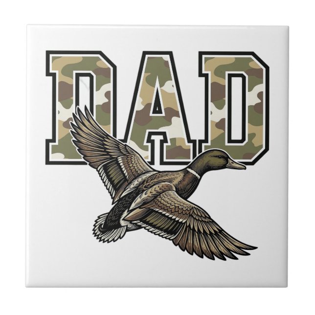 Carreau Conception de chemise vectorielle Camo Papa Canard (Devant)