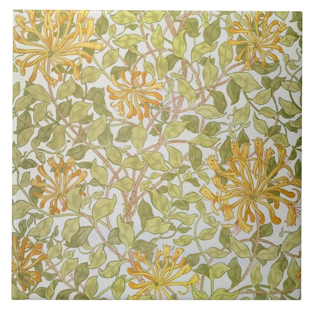 Carreau Conception de "chèvrefeuille", 1883 (Devant)