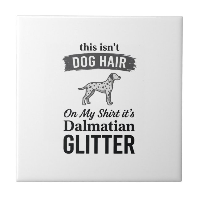 Carreau Conception de citation de cheveux de chien drôle d (Devant)