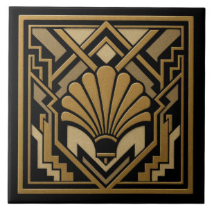 Carreau Conception de coquille Art déco