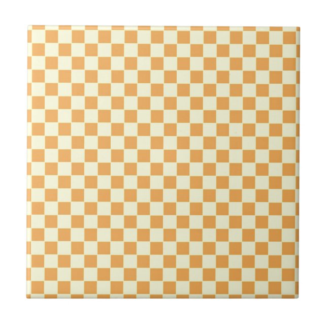 Carreau Conception de damier rétro lumineuse (Devant)