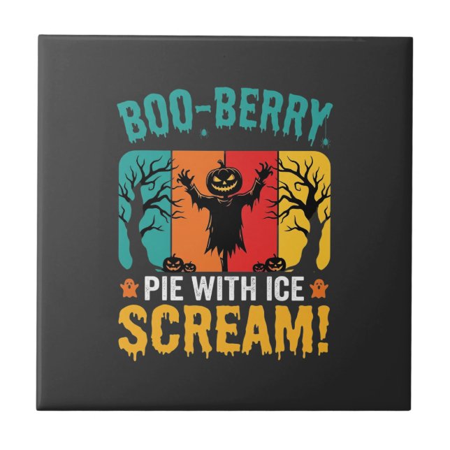 Carreau Conception de glace de Halloween pour tarte Boo-Be (Devant)