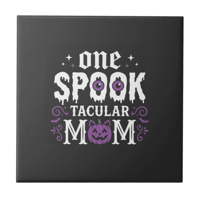 Carreau Conception de Halloween pour maman Spooktacular_1 (Devant)